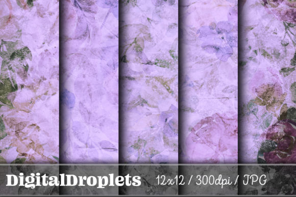 Blossoming Flowers Vol. 6: A Designer's Take on Textured Floral Papers