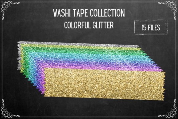 Colorful Washi Tapes Collection: Vibrant Digital Embellishments