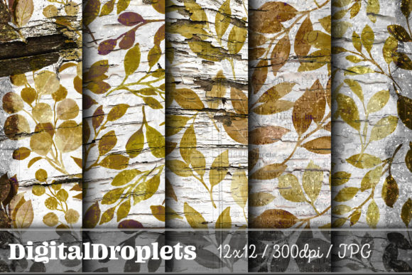 Leaves in the Wind Vol. 21: Vintage Texture for Modern Projects