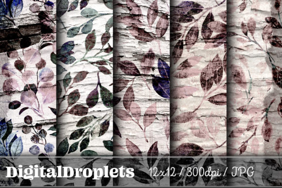 Leaves in the Wind Vol. 6: Vintage Paper Textures for Layered Design